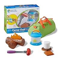 Learning Resources New Sprouts Camp Out! My Very Own Camping Set - 11 Pieces, Ages 18+ months Toddler Camping Toys, Outdoor Toys, Camp Out Play Set for Kids, Camping for Preschoolers