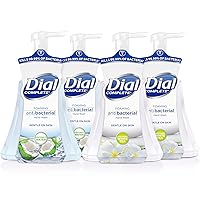 Dial Complete Antibacterial Foaming Hand Wash, Coconut Water/Soothing White Tea, 15 fl oz (Pack of 4)