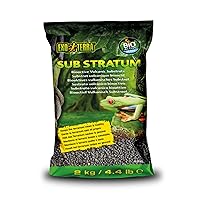 Exo Terra Sub Stratum, Bioactive Volcanic Substrate for Reptile Terrariums, Eliminates Odor, Offers Correct Moisture Levels 4.4 lb