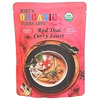 Red Thai Curry Sauce ORGANIC. VEGAN. DAIRY FREE. FOR A QUICK AND EASY MEAL. | 1 x 8.8 oz pouch