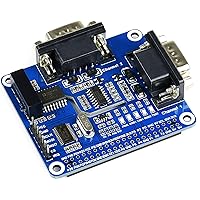 2-Channel Isolated RS232 Expansion HAT for Raspberry Pi 4B/3B+/3B/2B/B+/A+/Zero/Zero W, SC16IS752+SP3232 Dual Chip Convert SPI to RS232 Data Rate up to 921600bps Embed Multi Protection Circuits