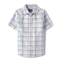 The Children's Place Boys' and Toddler Boys' Short Sleeve Button Down Shirt