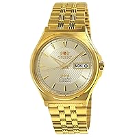 Orient TriStar Mens Classical Automatic Textured Dial Gold Watch AB02001C, FAB02001C
