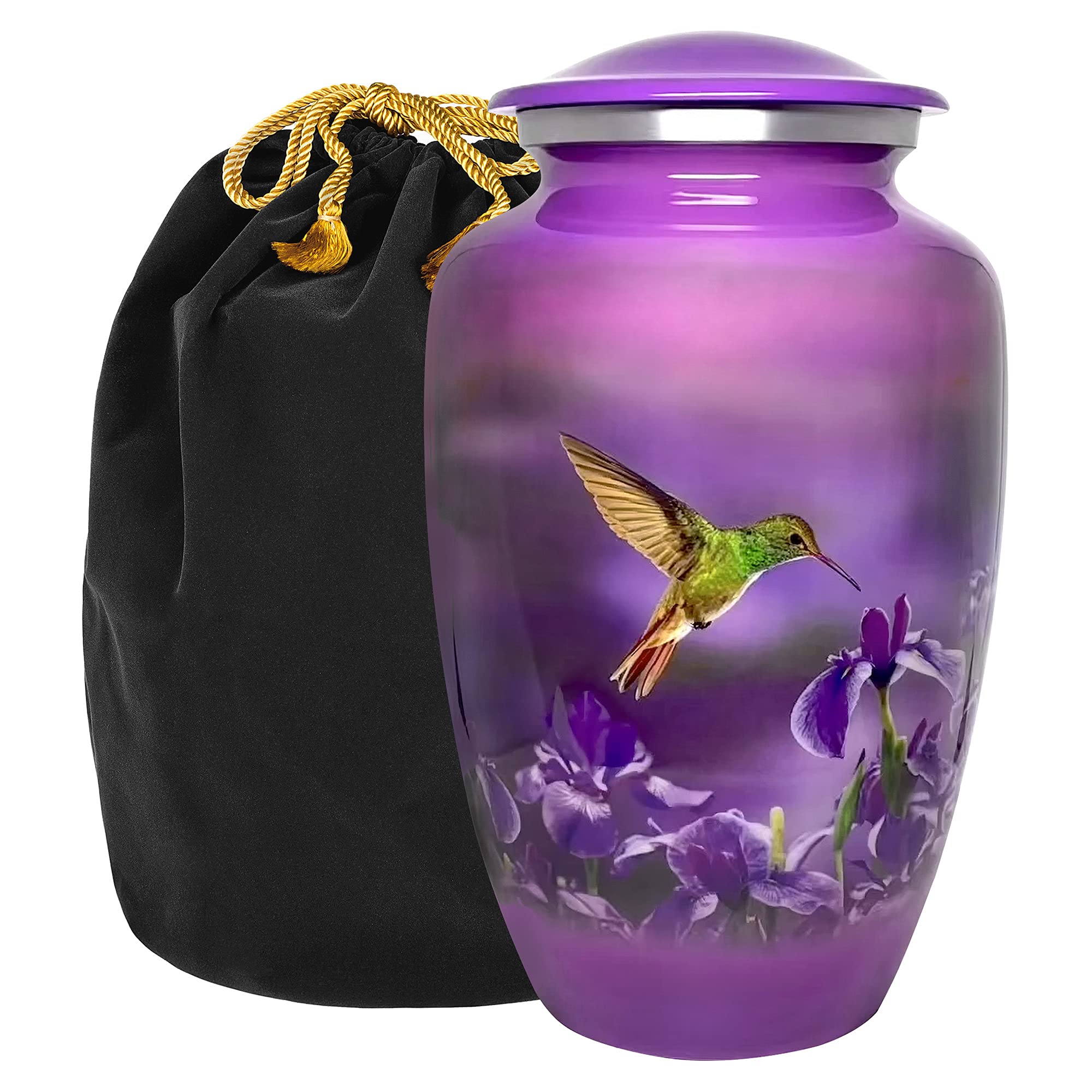 Natures Peace Hummingbird Adult Large Urn for Human Ashes - A Lovely Sharing Tokens to Remember Your Love One Lost