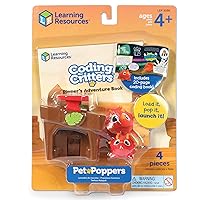 Learning Resources Coding Critters Go Pets Ripper the Dino, Screen-Free Early Coding Toy For Kids, Interactive STEM Coding Pet, Dino Toy, 4 Pieces, Ages 4+