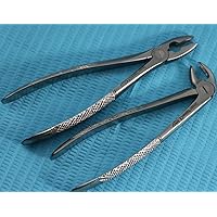 Set of 2 German Grade Dental Surgery Tooth EXTRACTING Extraction Forceps MD1 MD4
