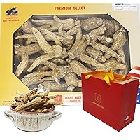 1LB=453gm/Box Hand-Selected American Wisconsin Farmed Ginseng Root | XX-Large 美国长枝西洋参 花旗参 礼盒装 |Cultivated American Wisconsin Ginseng W1 0150#XXL Box