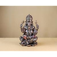 Ganesha Statue Bonded Bronze Brown Color 18CM Pack of 1