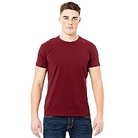 Men's Stretch Soft Cotton Slim Fit Short Sleeve Crewneck T-Shirt, Fashion Casual Tee for Men