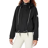 DKNY Women's Cinch Waist Wind Breaker Jacket