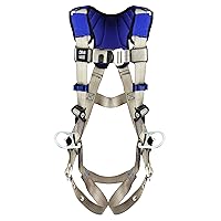 DBI-SALA 3M ExoFit X100 Comfort Vest Positioning Safety Harness Fall Protection, OSHA, ANSI, Back and Hip D-Rings, Tongue Buckle Leg Straps, Pass-through Chest Buckle, 1401012, Large