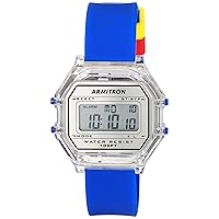 Sport Unisex Digital Chronograph Silicone Strap Watch, 45/7137