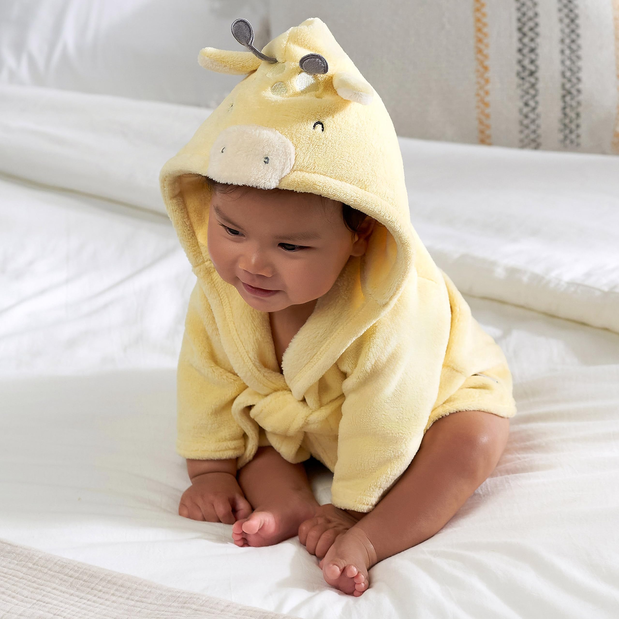 Gerber Unisex Baby Hooded Animal Character Bathrobe