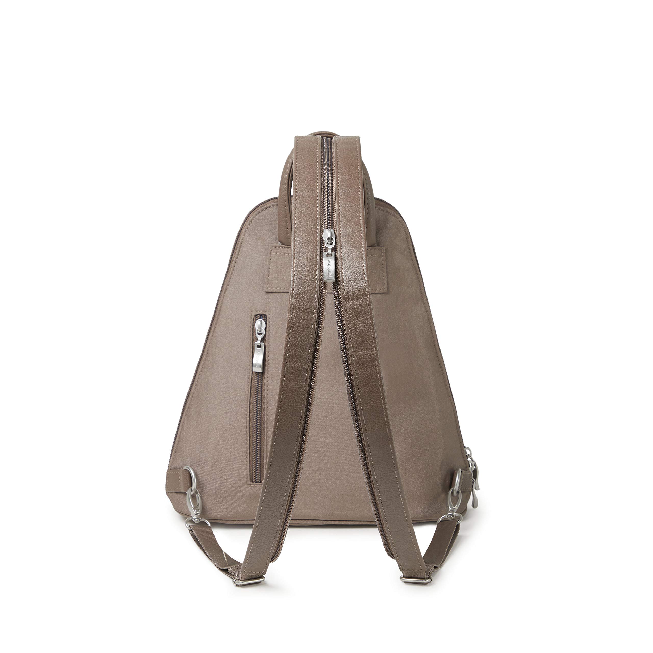Baggallini Womens Metro Backpack With Rfid Phone Wristlet Handbags, Portobello Shimmer, One Size US