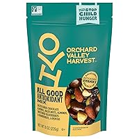 Orchard Valley Harvest All Good Antioxidant Mix, 8 oz (Pack of 1), Made With Real Pink Himalayan Sea Salt, Dark Chocolate Almonds, Hazelnuts, Sweetened Berries, Gluten Free, Non-GMO, Stand Up Bag