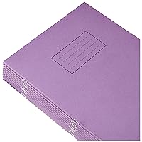 Silvine Exercise Book Ruled with Margin A4 Purple (Pack of 10),9x7