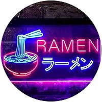 ADVPRO Ramen Japanese Noodles Shop Display Dual Color LED Neon Sign Blue & Red 16 x 12 Inches st6s43-i3613-br