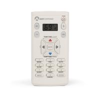 ANYCOMMAND Universal Remote for Air Conditioner & TV, Lightweight Remote Control for over 50 Different Brands of Air Conditioners & TVs, white,ACR-30