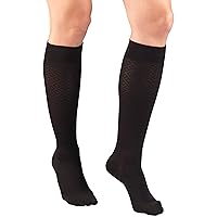 Truform Compression Socks, 15-20 mmHg, Women's Dress Socks, Knee High Over Calf Length