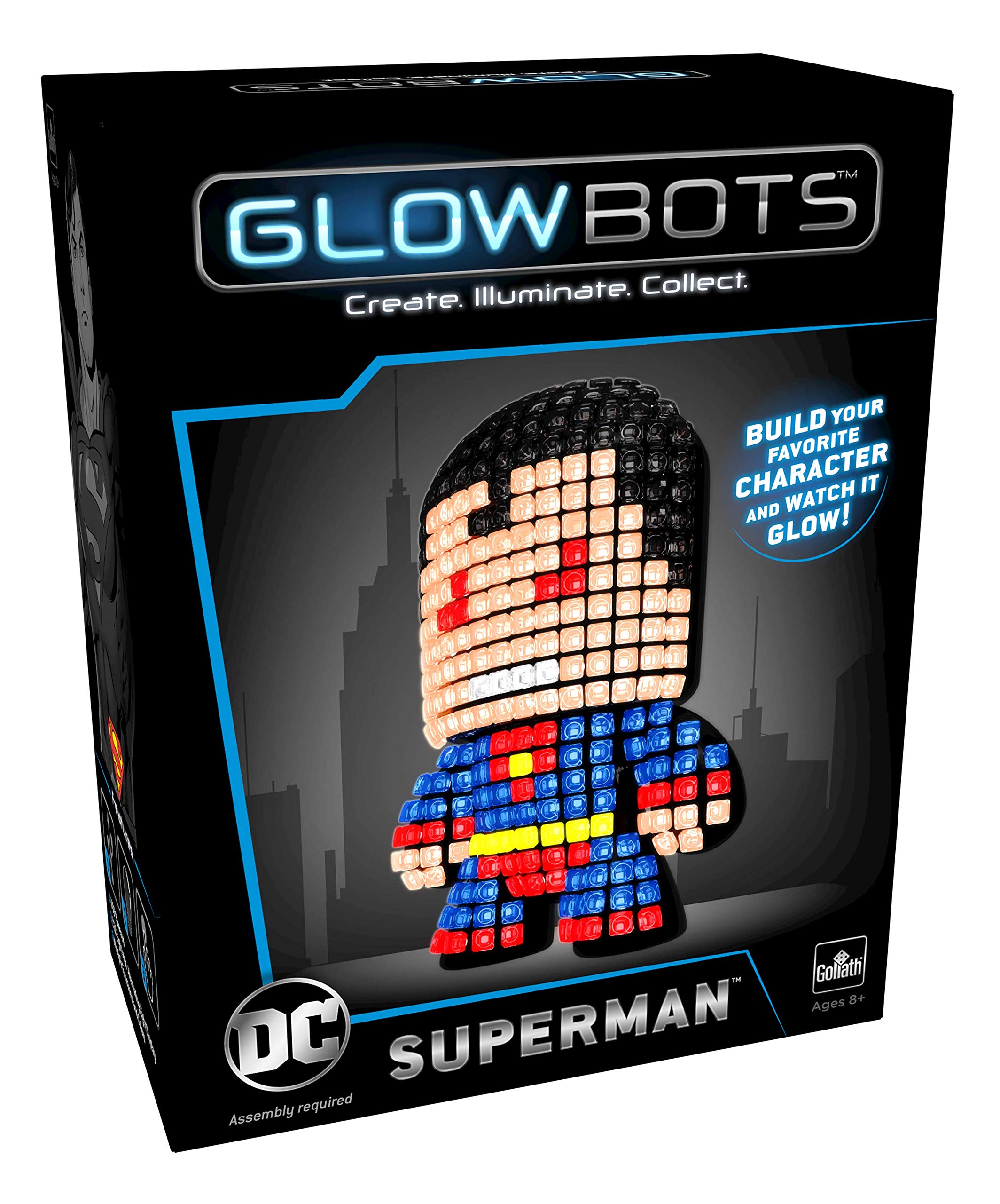 Goliath DC Glowbot Superman, Multicolor