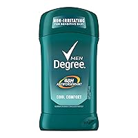 Men Antiperspirant Deodorant Stick Cool Comfort 48 Hour Protection Non Irritating 2.7 oz (Packaging May Vary)
