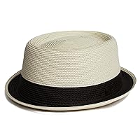 Mens Crushable & Packable Telescope Crown Pork Pie Hat