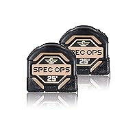 Spec Ops Tools 25-Foot Tape Measure Tool Set, 1 1/4