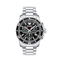 Movado Men's Series 800 Sport Chrongraph Watch with Printed Index Dial, Black/Silver/Grey 2600142