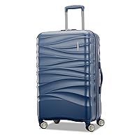 American Tourister Cascade Hardside Expandable Luggage Wheels, Slate Blue, 24-Inch Spinner
