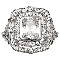 925 Sterling Silver Ring With 2.50 Ctw Cubic Zircon Wedding Ring