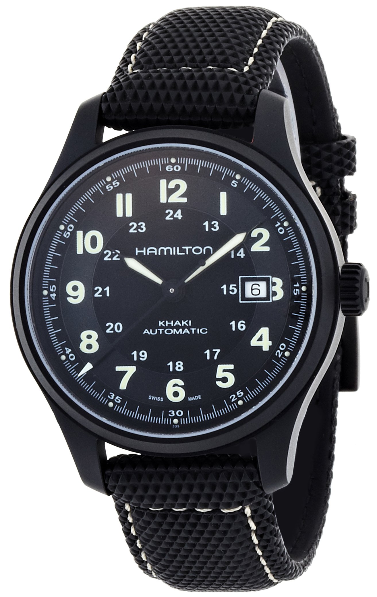 Hamilton Men's HML-H70575733 Khaki Field Black Dial Watch