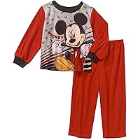 Disney Mickey Mouse Red Pajama Sleepwear Set For Boys (12 Months)