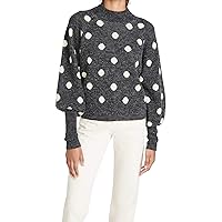 [BLANKNYC] Womens Mock-Neck Knit Cable SweaterSweater