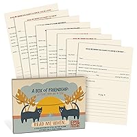 A Box of Friendship: Read Me When… Box of Fill-In-The-Blank Letters for a Friend & Bestie Love Notes Stationery Set