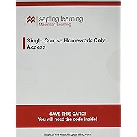 Sapling Learning Single-course Homework-only for Biology Access Card