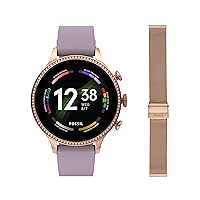 Gen 6 42mm Touchscreen Smart Watch for Women with Alexa Built-In, Fitness Tracker, Activity Tracker, Sleep Tracker, GPS, Speaker, Music Control, Smartphone Notifications