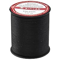Singer 60110All Purpose Polyester Thread, 150 Yards, Black