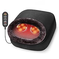 Snailax 2-in-1 Shiatsu Foot and Back Massager with Heat - Kneading Feet Massager Machine with Heating Pad, Cushion or Foot Warmer,Massagers for Back and Foot