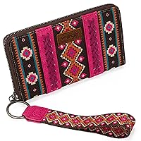 Montana West × Wrangler Wristlet Western Wallet Boho Aztec Credit Card Holder for Women