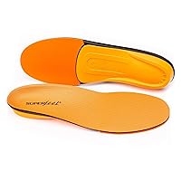 All-Purpose High Impact Support Insoles (Orange) - Trim-to-Fit Orthotic Arch Support Shoe Inserts - Professional Grade