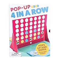 Pop-Up 4 in a Row: Foldable, Travel-Friendly Classic Game for Instant Fun, Quick Setup, Durable and Kid-Friendly Design, Perfect for Family Outings, Picnics, and Strategic Play for All Ages.