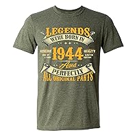 80th Birthday Shirt for Men, Legends were Born in 1944, Vintage 80 Years Old T-Shirt