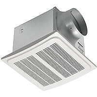 Homewerks 7136-02HW Bathroom Vent Fan with Automatic Humidity Sensor and Powerful Exhaust Ventilation Fan for Large Room 140 CFM Whisper Quiet 1.0 Sone Energy Star