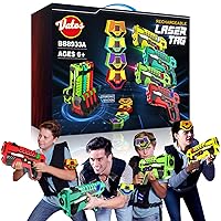 VATOS Infrared Laser Tag Set for Kids Adults with Vests 4 Pack,Laser Tag  Game 4 Players Indoor Outdoor Aged 6-12+ Years Boys Girls Gifts 