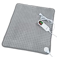Electric Heating Pad for Back/Neck/Shoulder/Leg Pain Relief with 10 Heat Settings, (20