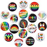 SEPGLITTER Pride Pins, 54pcs Rainbow LGBTQ Pins Bulk Pride Day Buttons Brooch Pins Badges for Pride Parades Pride Month Gay LGBT Party Favors Supplies Decorations Accessories
