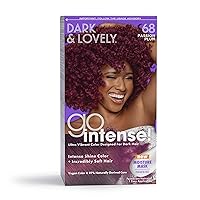 Dark and Lovely Ultra Vibrant Permanent Hair Color Go Intense Hair Dye for Dark Hair with Olive Oil for Shine and Softness, Passion Plum