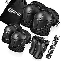 Kids Knee Pads and Elbow Pads Set,Knee Pads for Kids Child Youth 3-15 Years W/Adjustable Strap for Roller Skates Skateboard Inline Skatings Scooter