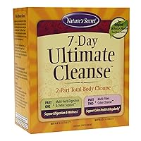 7 Day Ultimate Cleanse - 2 Part Total Body Cleanse Promotes Healthy Digestion & Elimination with Multi-Herb Detox Blend & Multi-Fiber Colon Cleanse - Natural Rejuvenation - 72 Tablets
