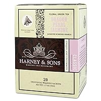 Harney & Sons Dragon Pearl Green Tea Sachets, Jasmine, 1.7 Oz